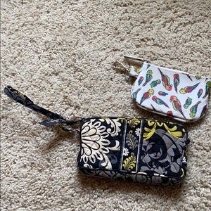 Vera Bradley wristlet & parrot card wallet